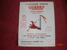 ANCIEN  PROSPECTUS   PUBLICITAIRE  FAUCHEUSE  A  LAME   QUERRY  MODELE  SUPER 67