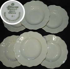Seltmann Weiden Bavaria - Porcelaine allemande : x6 assiettes blanches (creuses)