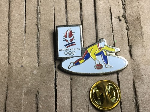 Pins albertville curling 1992 - albertville,