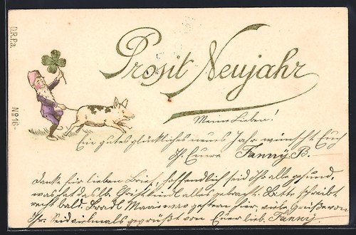 Carte postale gaufrée - , nain