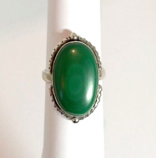 Ancienne Bague Malachite Sur