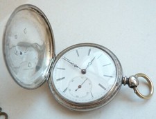 Montre de gousset savonnette argent massif Napoléon LEFEBVRE à Montréal 19e