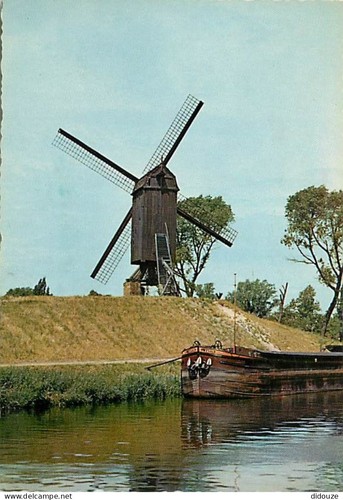 Carte postale moulin - carte,