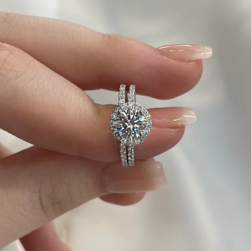 Carat coupe ronde moissanite - 1,