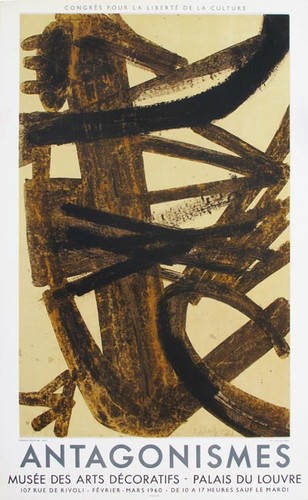 Pierre soulages affiche - soulages,,