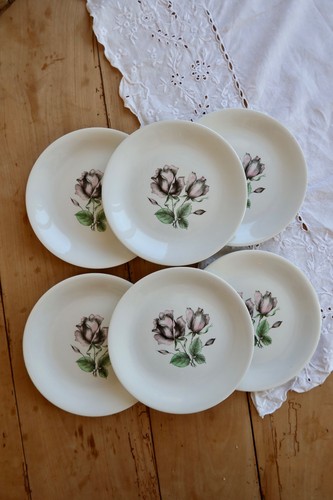 Assiettes dessert vintage - 6,