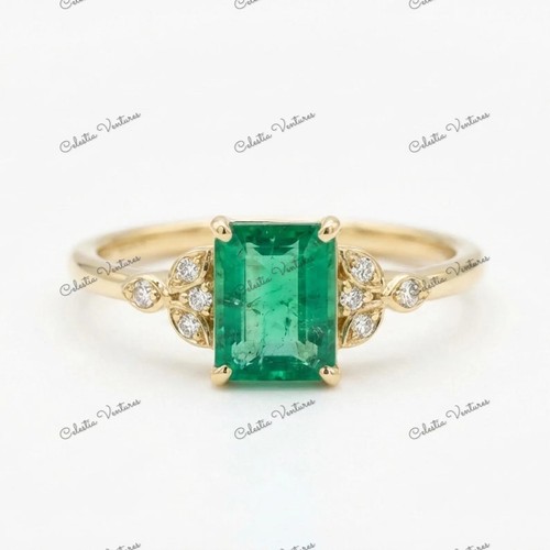 Bague émeraude naturelle - bague,