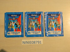 3 POCHETTE carte MARVEL DC superman wonder woman BATMAN AUCHAN