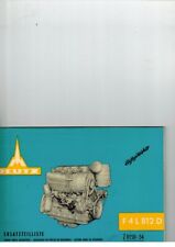 Manuel liste de pièces moteur Deutz F4L812D F4L 812D