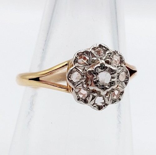 Bague marguerite antique - , or