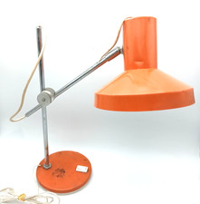 Lampe de bureau vintage orange