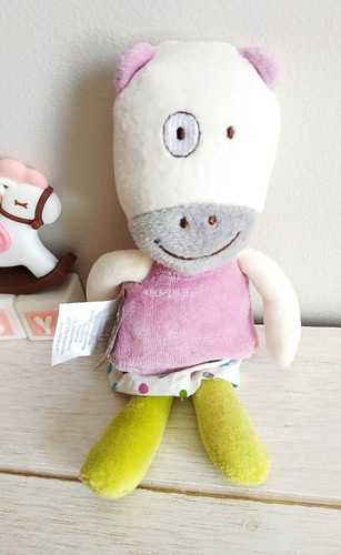 Bébé9 doudou peluche vache