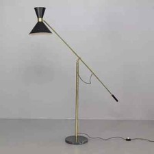 Lampadaire trépied diabolo