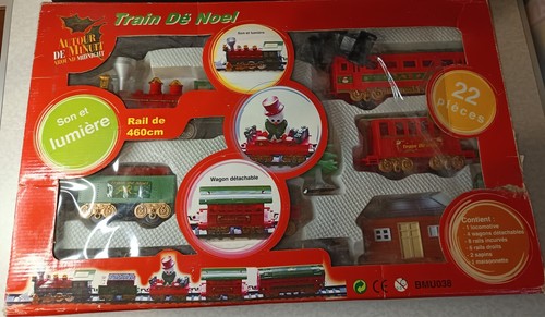 Train électrique noël - train,