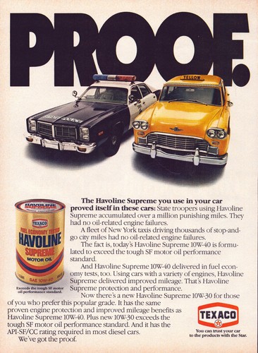 Vintage print c1981 texaco - vintage,