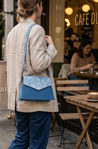 Sac main design bleu - sac,