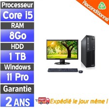 ☑️⭐☑️Pack complet Lenovo ThinkCentre M82 – i5-3470 – 8Go – HDD 1To – Win 11 -22"