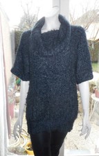 long pull gris Camage XL 42 44 anthracite bouclettes col roulé cascade