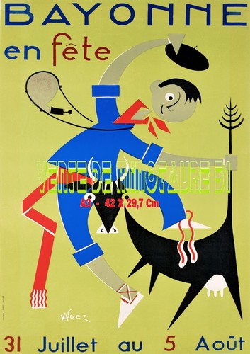 Bayonne les fêtes de - fêtes, 1954