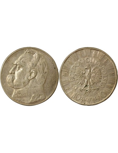 Pologne zlotych argent - 10,