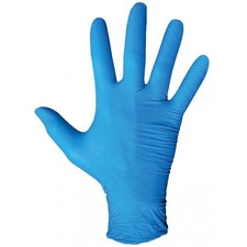 Gants jetables en nitrile non poudré bleus - boîte de 100 pièces - T11 JUBA