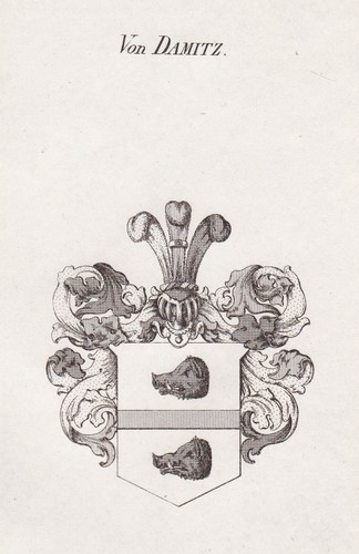 1820 damitz poméranie blason - poméranie,