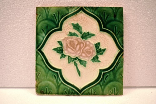 Ancien carreau majolique - ancien,