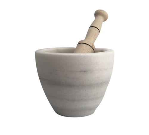 Mortier marbre blanc - mortier,