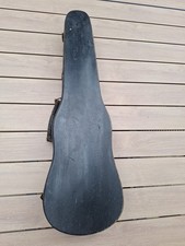  Etui à violon ancien en bois noir 73 Cm X 23 Cmau Plus Large, Bois Noirci 