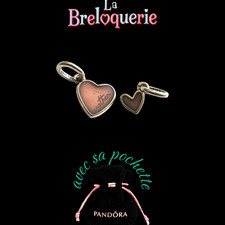 charm Pandora  coeur mere et fille  poinçon ale s 925  + pochette