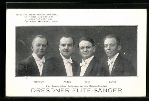 Carte postale chanteur