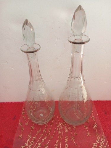 Deux ancienne carafes en - de,