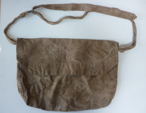 Musette cachou toile lin - musette,