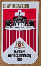 Vintage Clay Regazzoni sticker