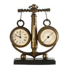 Pendule en forme d'ancre marine french industrial clock no Guilmet uhr reloj