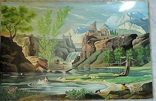 Hst art naïf vintage - hst,