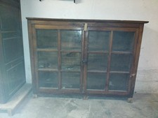 Buffet vitré en bois état correct