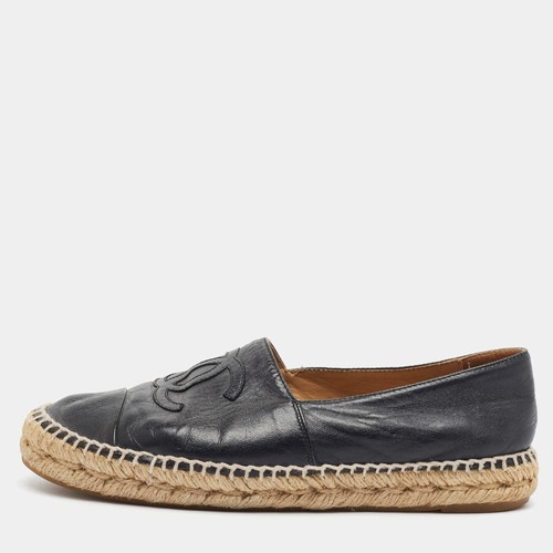 Espadrilles plates cuir - espadrilles, en