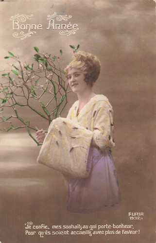 Bonne annee femme elegante - bonne,