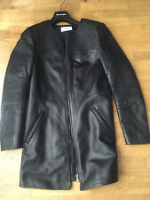 Manteau cuir Zapa noire T36 neuve