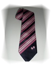 Cravate Fantaisie Marine Rose