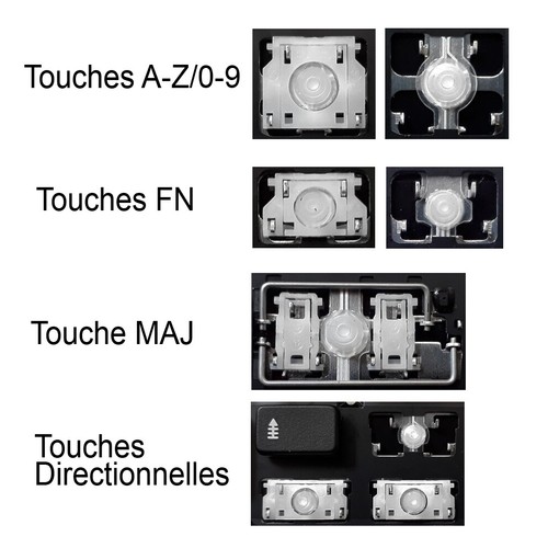 Touche clavier pour dell - pour,