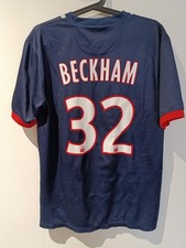 Maillot camiseta Jersey Maglia PSG Nike home PARIS SAINT GERMAIN 2013 Beckham M