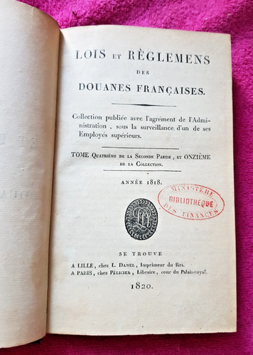 Rare livre ancien douanes - ancien,