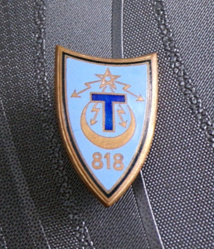 Insigne militaire 818 - militaire, 818°