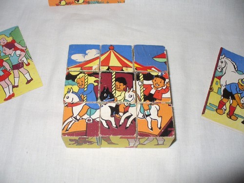 Jeu cubes ancien forain - ancien,