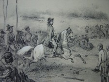 Belle lithographie Victoire du