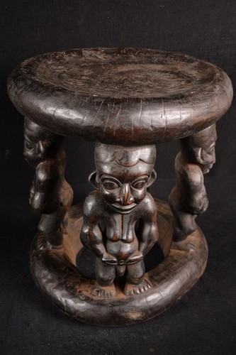 Tabouret bamoun ancien - tabouret,