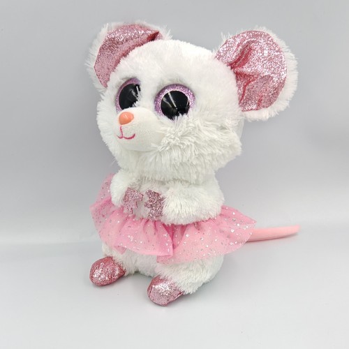 Peluche souris blanche - , rose