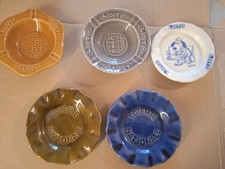 5 Cendriers Ancien Loto Loterie Nationale En Céramique